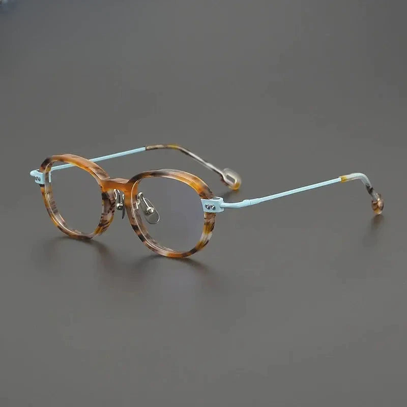 Unisex Square Full Rim Titanium Oversized Prescription Glasses 679010 — view 7 | Rx Spectacle