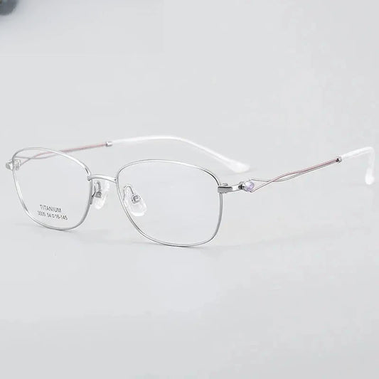 Unisex Oval Full Rim Titanium Prescription Glasses 33005 — view 1 | Rx Spectacle