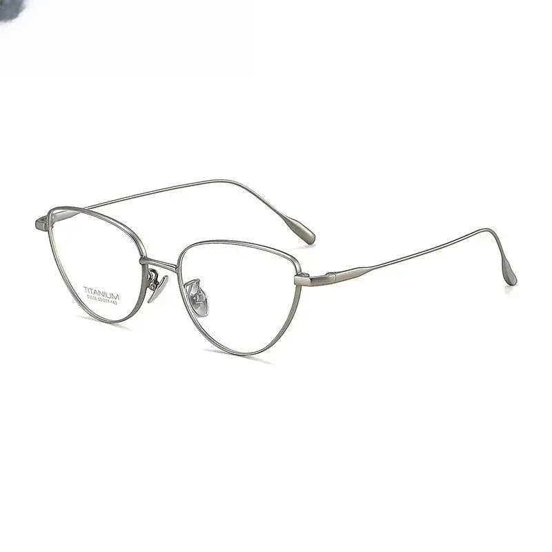 Women's Cat Eye Full Rim Titanium Prescription Glasses 303038 — view 4 | Rx Spectacle