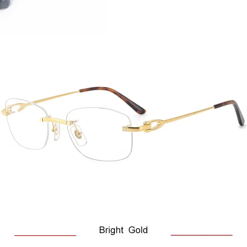 Women's Oval Rimless Titanium Prescription Glasses 310290 — view 5 | Rx Spectacle