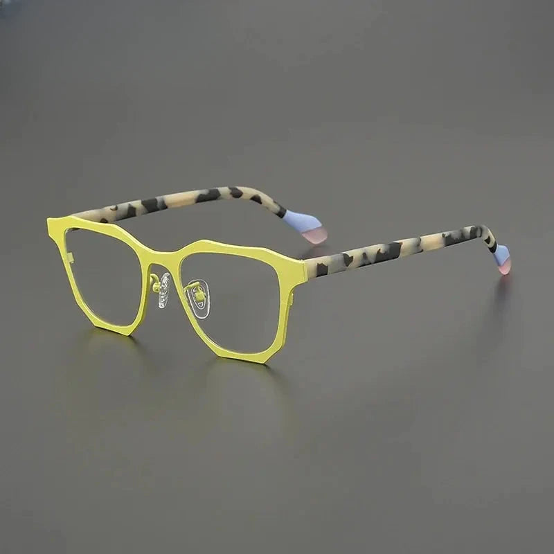 Women's Square Full Rim Titanium Prescription Glasses G85883 — view 1 | Rx Spectacle