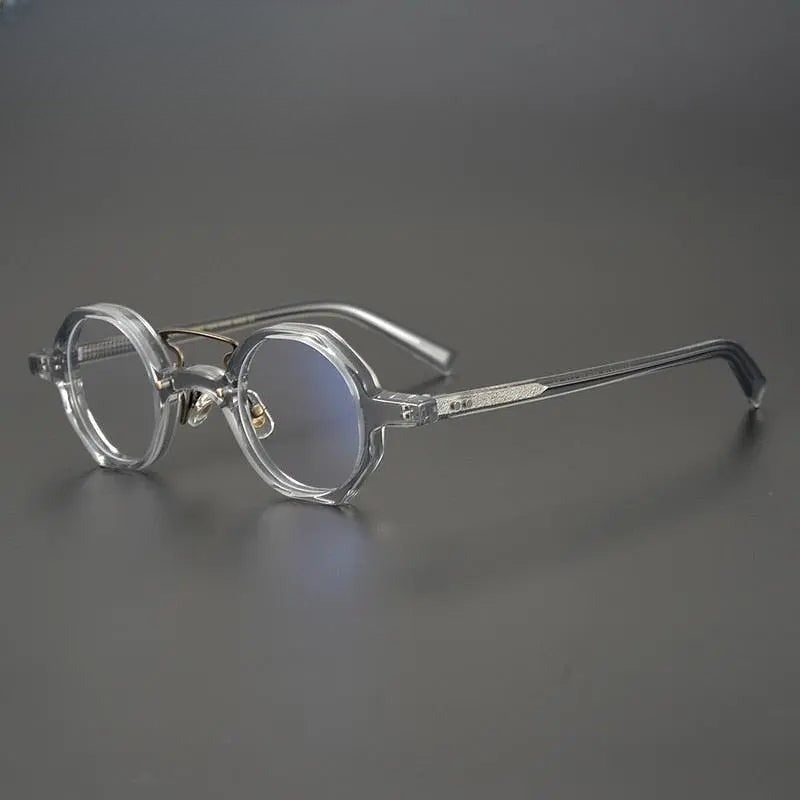 Unisex Round Full Rim Acetate Double Bridge Prescription Glasses Gxyj706 — view 8 | Rx Spectacle