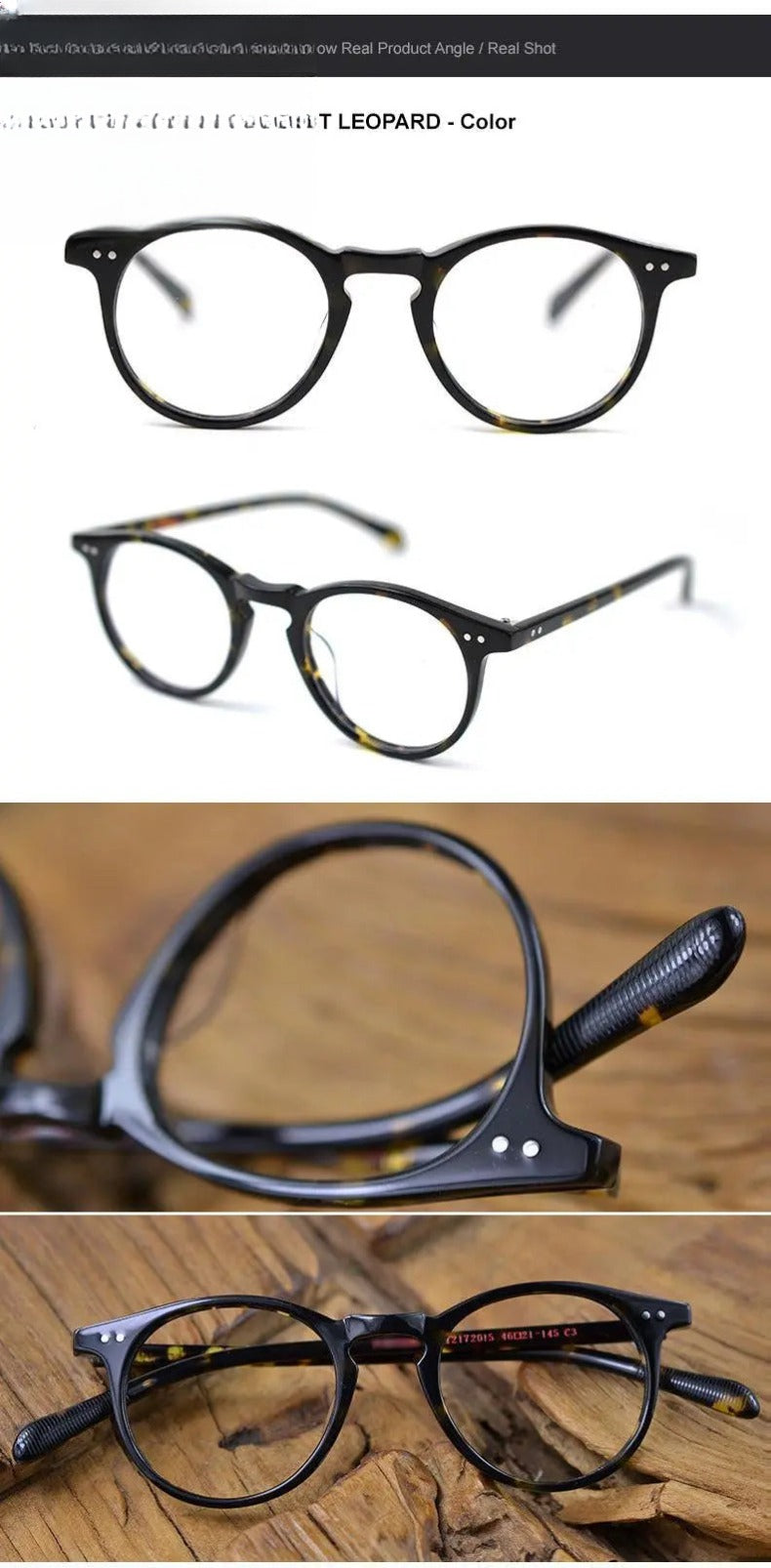 Men's Round Full Rim Acetate Prescription Glasses 2172015 — view 16 | Rx Spectacle