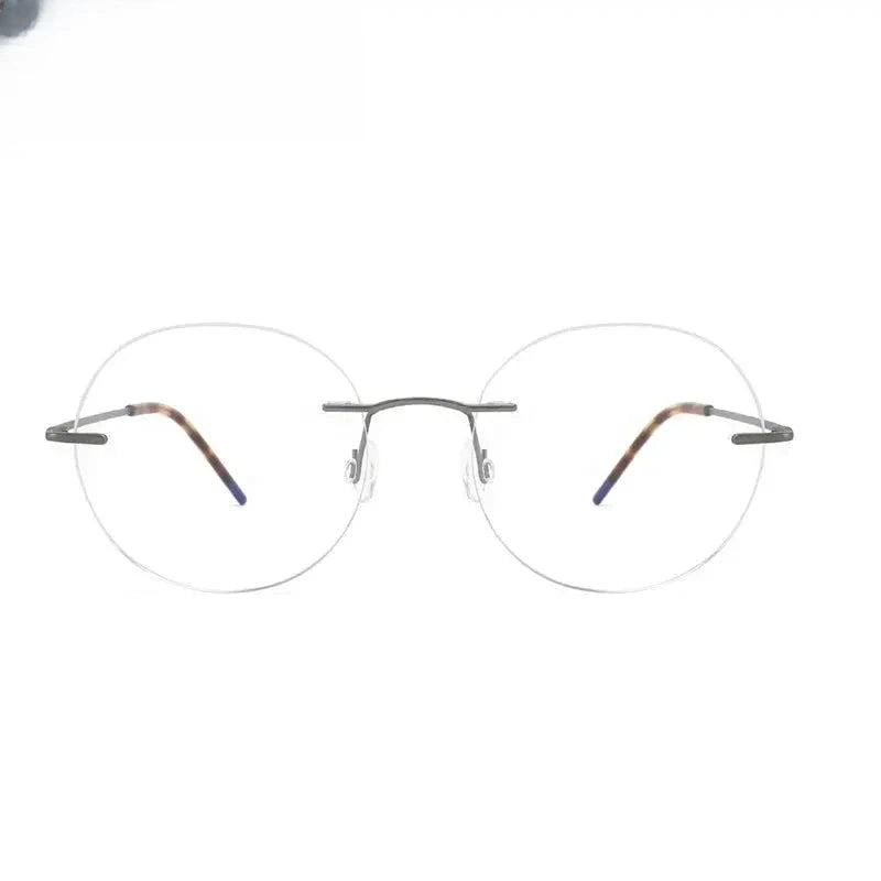 Women's Oval Rimless Titanium Prescription Glasses 879018 — view 1 | Rx Spectacle