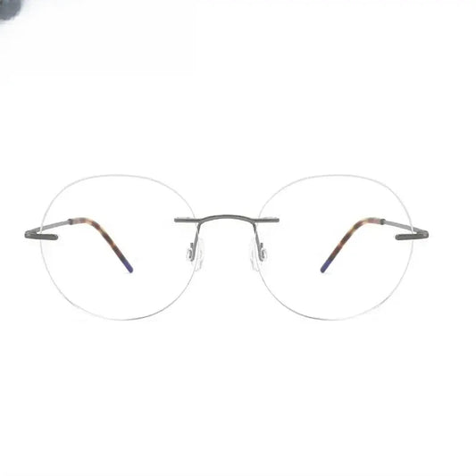 Women's Oval Rimless Titanium Prescription Glasses 879018 — view 1 | Rx Spectacle