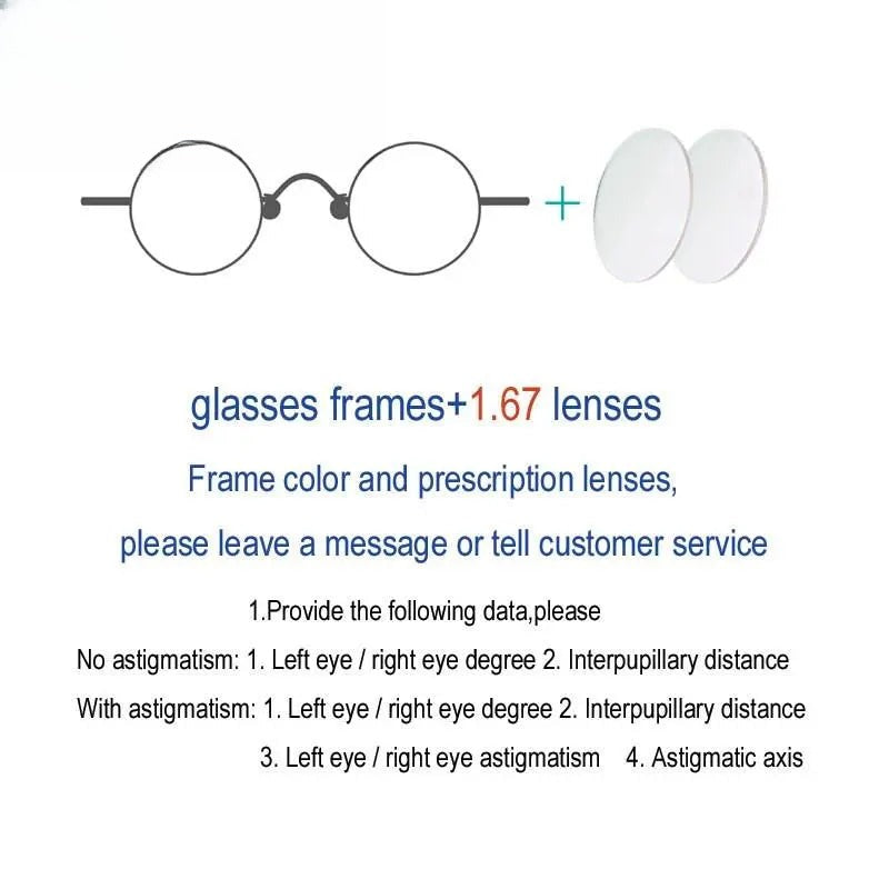 Unisex Round Full Rim Alloy Prescription Glasses 811008 — view 7 | Rx Spectacle