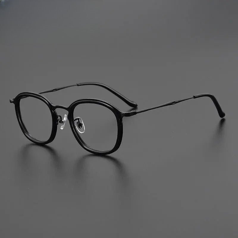 Unisex Round Full Rim Titanium Prescription Glasses Gxyj964 — view 10 | Rx Spectacle