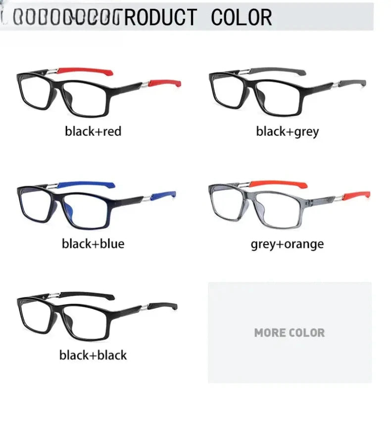 Men's Square Full Rim TR90 Reading Glasses 18189 — view 13 | Rx Spectacle