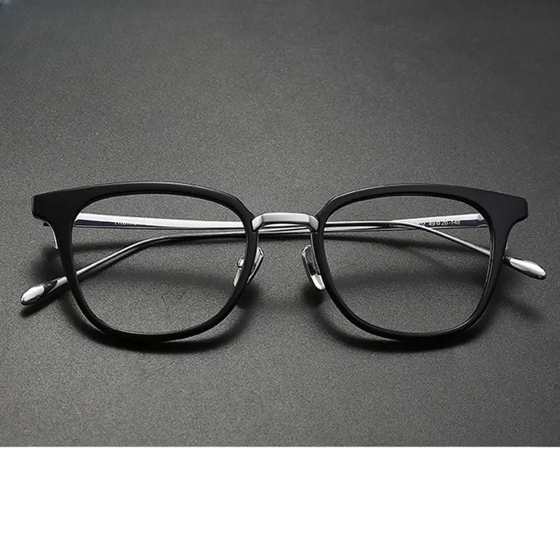 Unisex Square Full Rim Titanium Prescription Glasses 679903 — view 1 | Rx Spectacle
