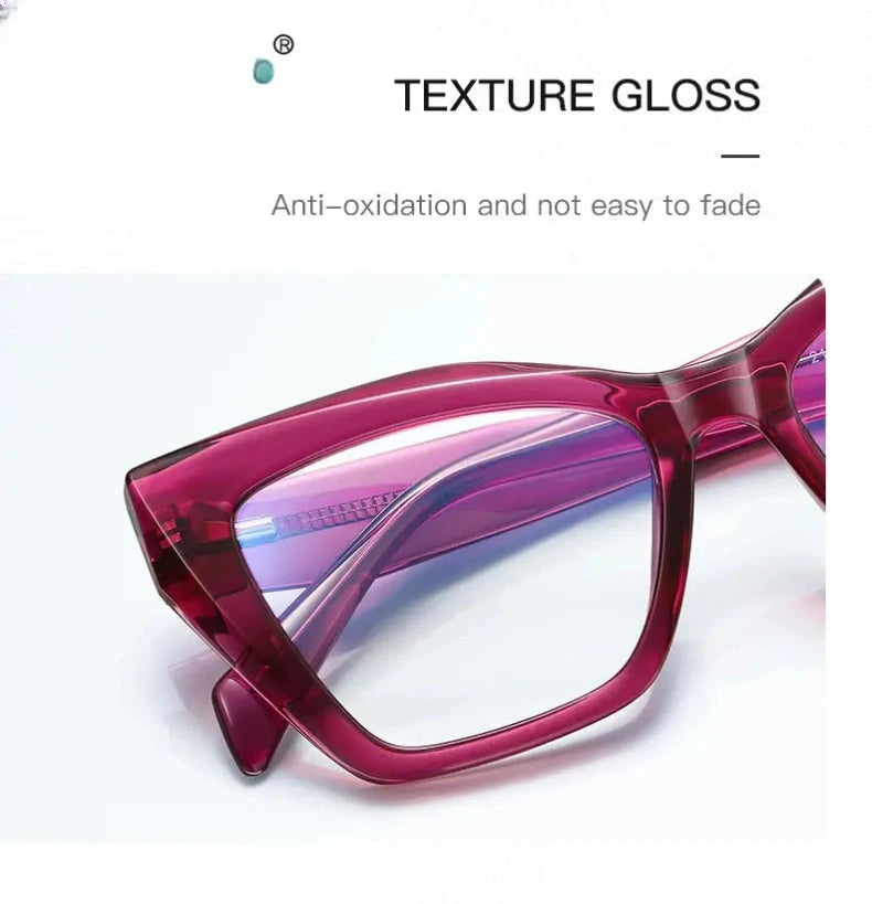 Women's Cat Eye Full Rim TR90 Reading Glasses 2167 — view 5 | Rx Spectacle