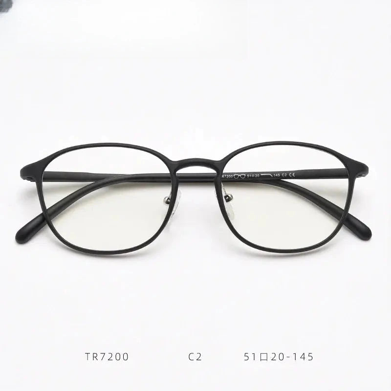 Women's Oval Full Rim Titanium Prescription Glasses 87200 — view 12 | Rx Spectacle