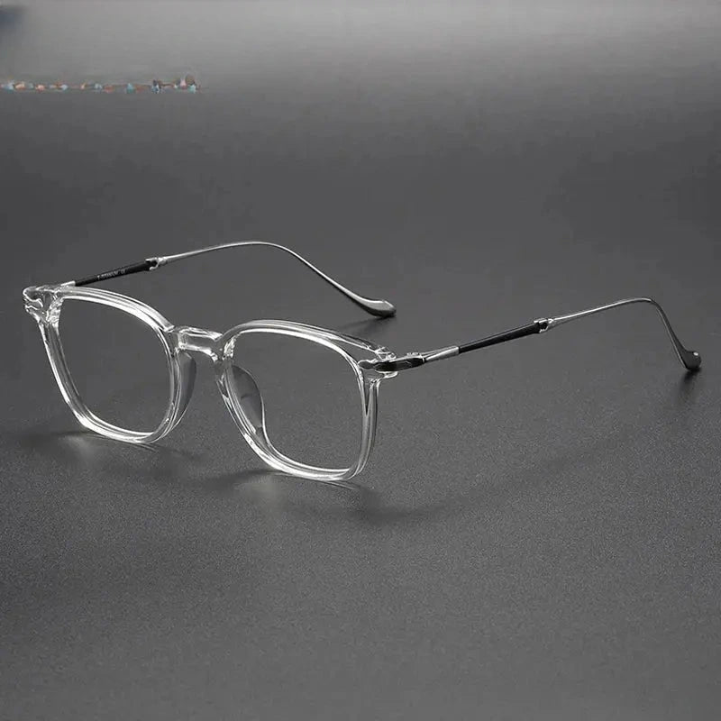 Women's Square Full Rim Titanium Prescription Glasses 932052 — view 6 | Rx Spectacle