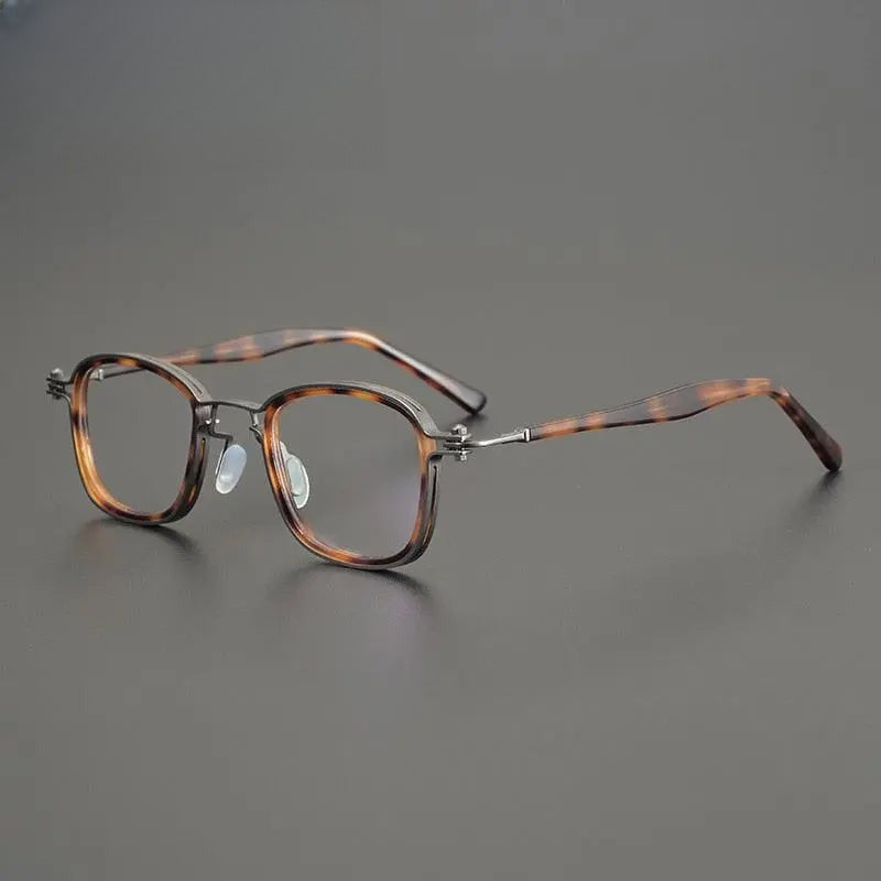 Unisex Square Full Rim Acetate Prescription Glasses Gxyj698 — view 9 | Rx Spectacle