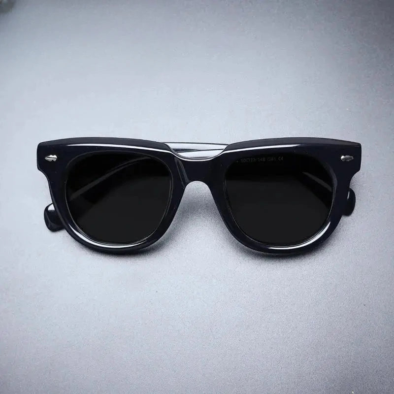 Unisex Square Full Rim Acetate Prescription Glasses Mo17 — view 1 | Rx Spectacle