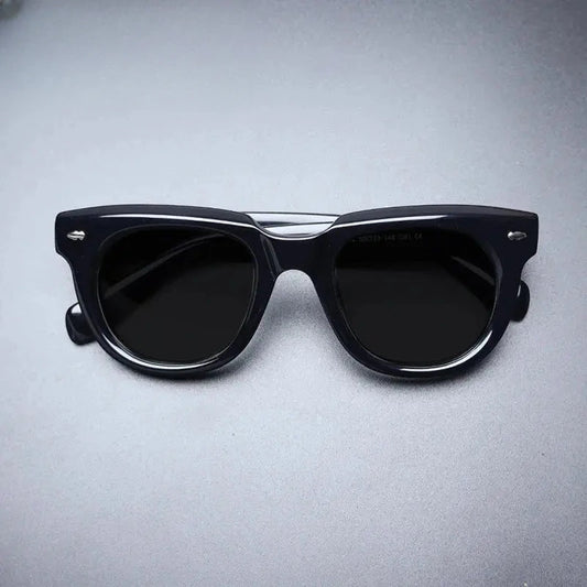 Unisex Square Full Rim Acetate Prescription Glasses Mo17 — view 1 | Rx Spectacle