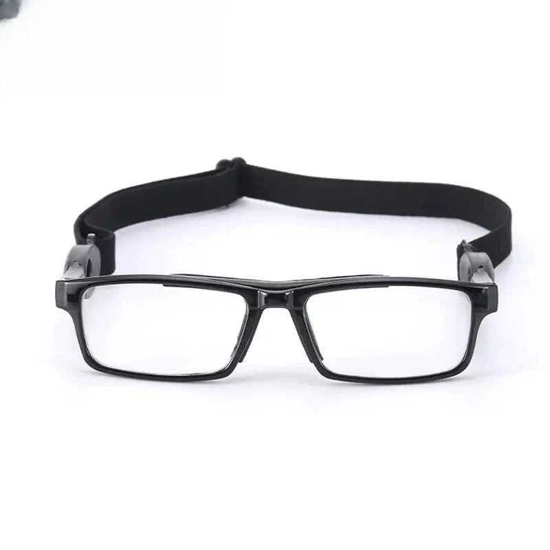 Unisex Square Full Rim Titanium Sports Glasses C050 — view 7 | Rx Spectacle