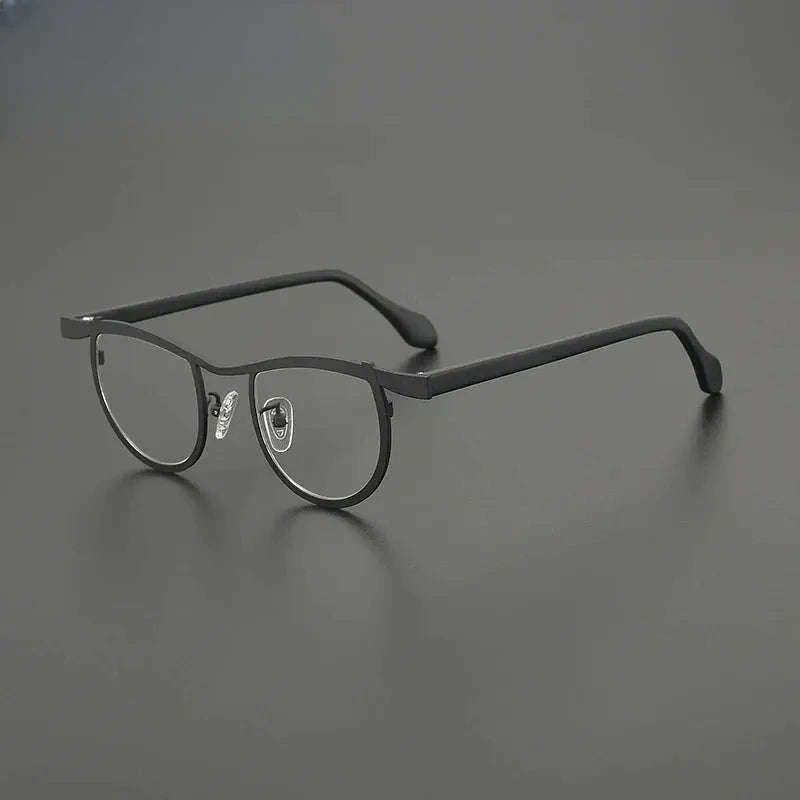 Women's Oval Full Rim Titanium Prescription Glasses G85884 — view 3 | Rx Spectacle