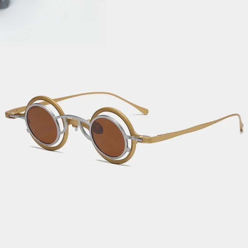 Unisex Round Full Rim Titanium Clip-On Prescription Glasses 1491 — view 9 | Rx Spectacle