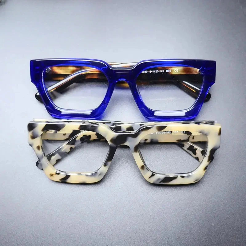 Unisex Square Full Rim Acetate Prescription Glasses Gxyj1472 — view 2 | Rx Spectacle