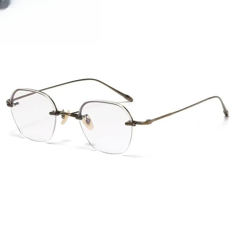 Unisex Irregular Full Rim Titanium Prescription Glasses Gxyj1039 — view 2 | Rx Spectacle