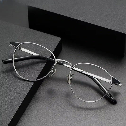 Women's Oval Full Rim Titanium Prescription Glasses 369960 — view 1 | Rx Spectacle