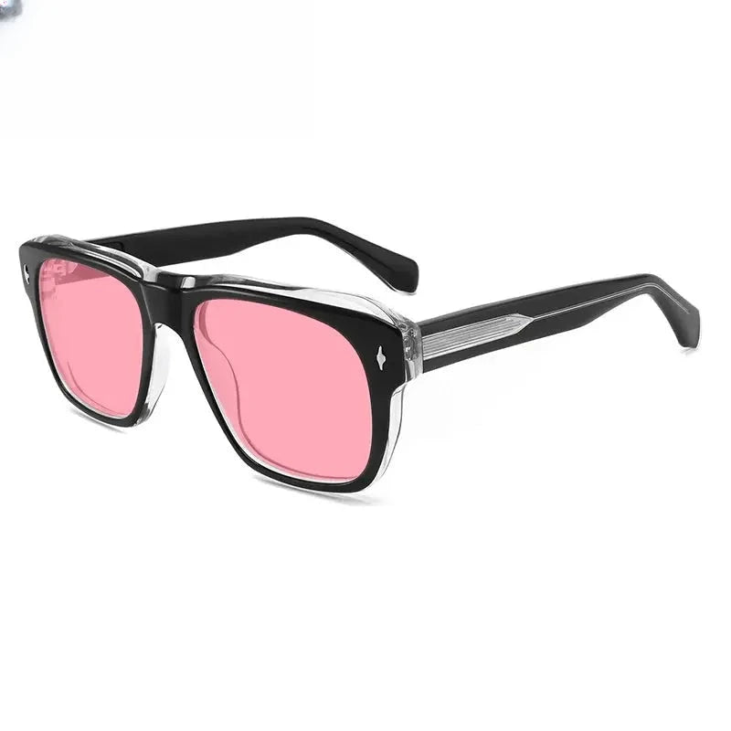 Unisex Square Full Rim Acetate Prescription Glasses Mo16 — view 10 | Rx Spectacle