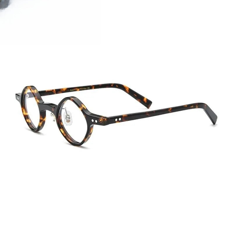 Unisex Round Full Rim Acetate Prescription Glasses Gxyj704 — view 8 | Rx Spectacle