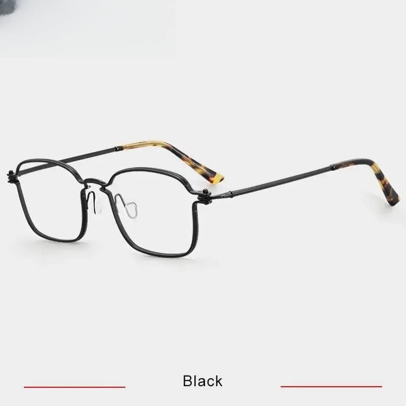 Men's Square Full Rim Titanium Prescription Glasses Rlt5898 — view 7 | Rx Spectacle