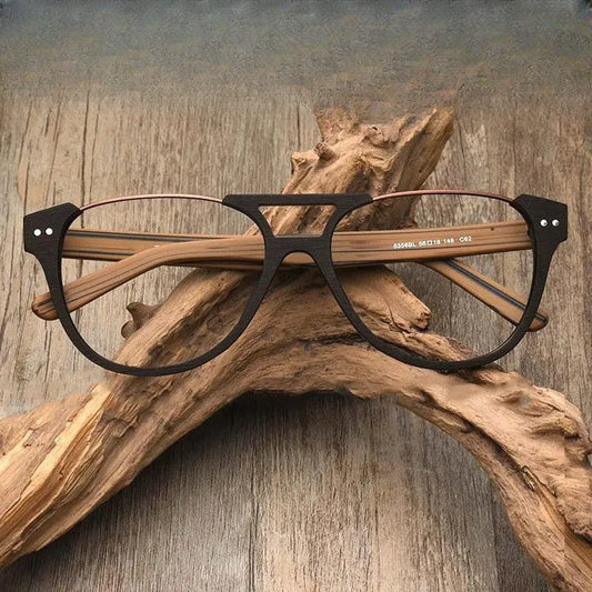 Unisex Square Full Rim Alloy Double Bridge Prescription Glasses Ft5356 — view 1 | Rx Spectacle