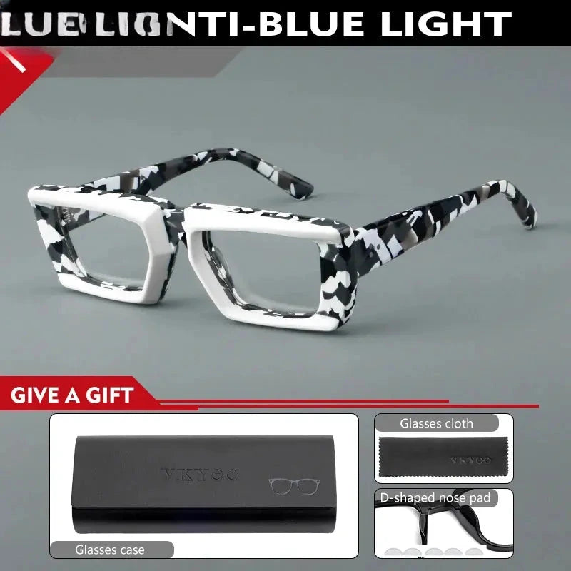 Unisex Browline Full Rim Acetate Reading Glasses 623046 — view 3 | Rx Spectacle