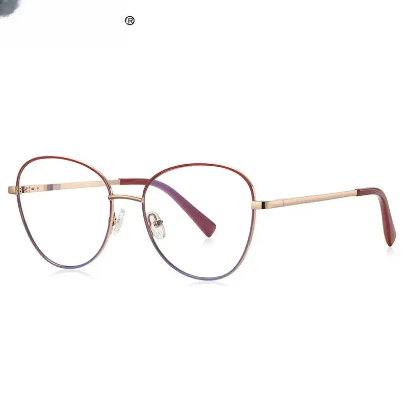 Unisex Oval Full Rim Stainless Steel Reading Glasses 3091 — view 5 | Rx Spectacle