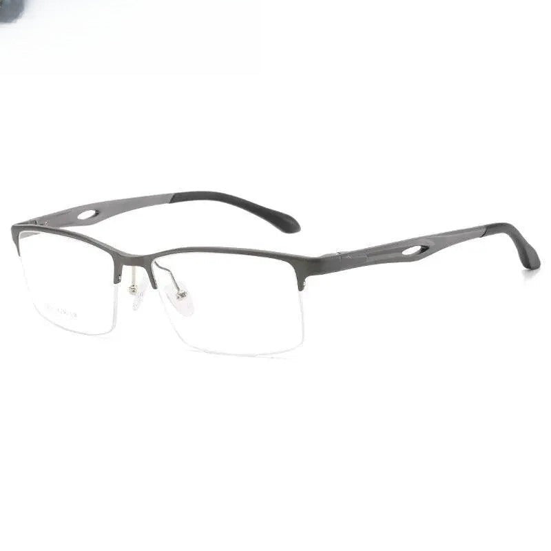 Unisex Square Semi-Rimless Aluminum Sports Glasses 6323 — view 4 | Rx Spectacle