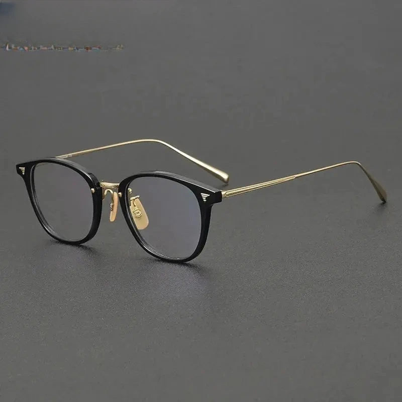 Unisex Square Full Rim Titanium Prescription Glasses 936548 — view 1 | Rx Spectacle