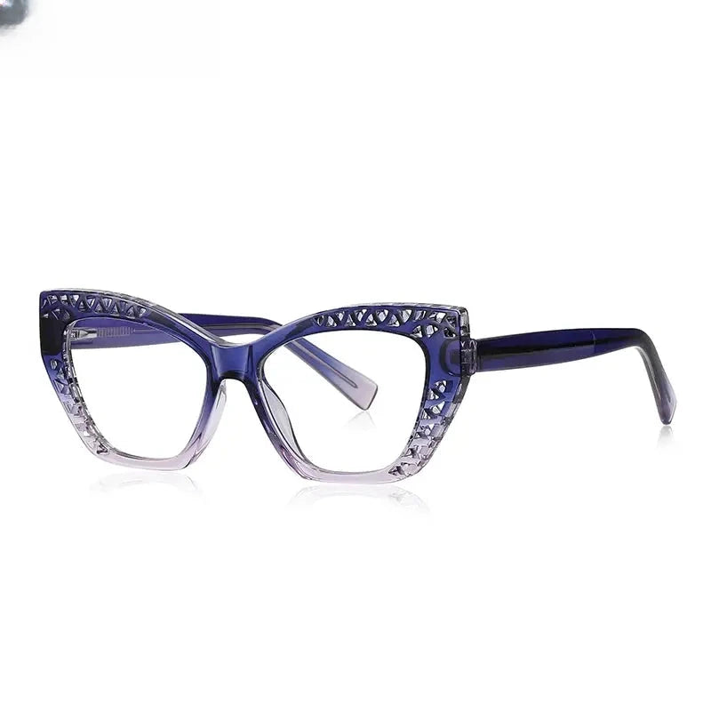 Women's Cat Eye Full Rim TR90 Reading Glasses 2182 — view 11 | Rx Spectacle