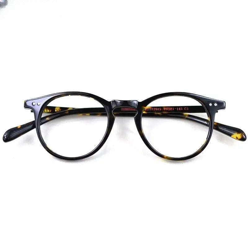 Men's Round Full Rim Acetate Prescription Glasses 2172015 — view 11 | Rx Spectacle