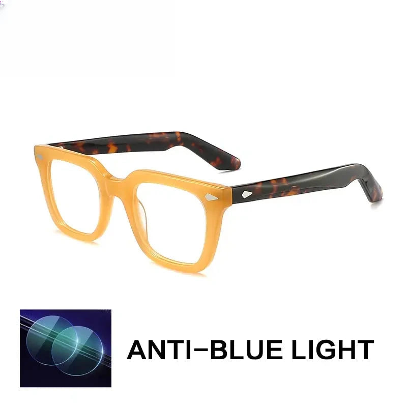 Unisex Browline Full Rim Acetate Reading Glasses G91066 — view 4 | Rx Spectacle