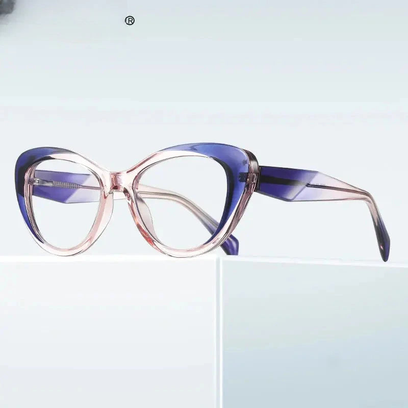 Women's Cat Eye Full Rim TR90 Reading Glasses 2165 — view 3 | Rx Spectacle