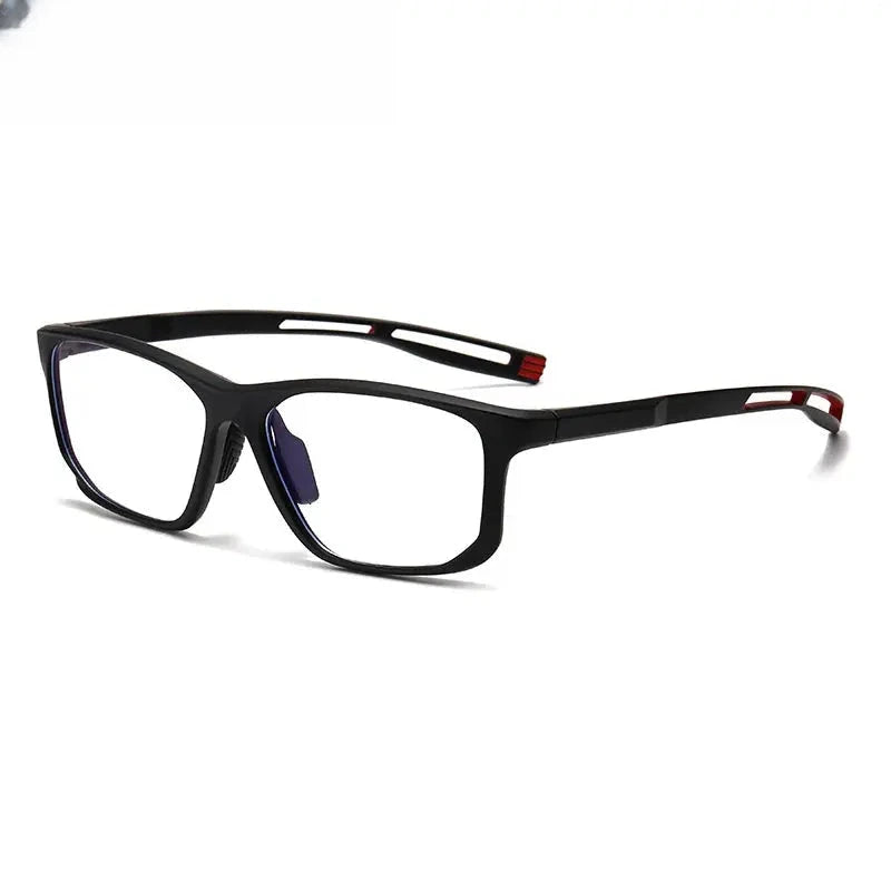 Unisex Square Full Rim Titanium Prescription Glasses 883001 — view 3 | Rx Spectacle