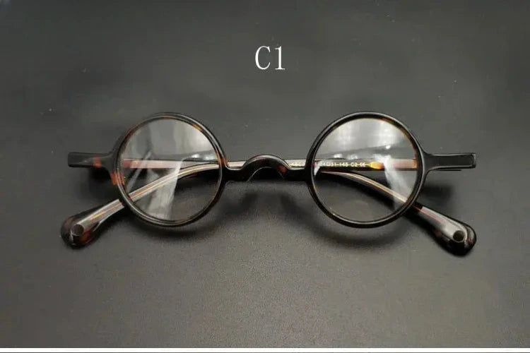 Unisex Round Full Rim Acetate Prescription Glasses 3134 — view 9 | Rx Spectacle