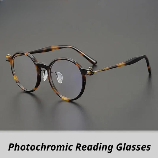 Unisex Round Full Rim Acetate Reading Glasses 75886 — view 1 | Rx Spectacle