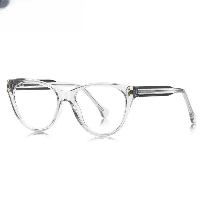 Women's Cat Eye Full Rim Titanium Prescription Glasses 474102 — view 3 | Rx Spectacle