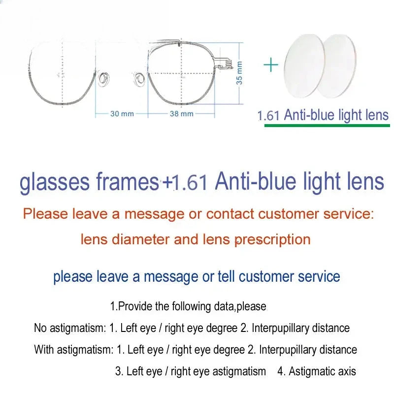 Unisex Round Full Rim Stainless Steel Prescription Glasses 3838 — view 10 | Rx Spectacle
