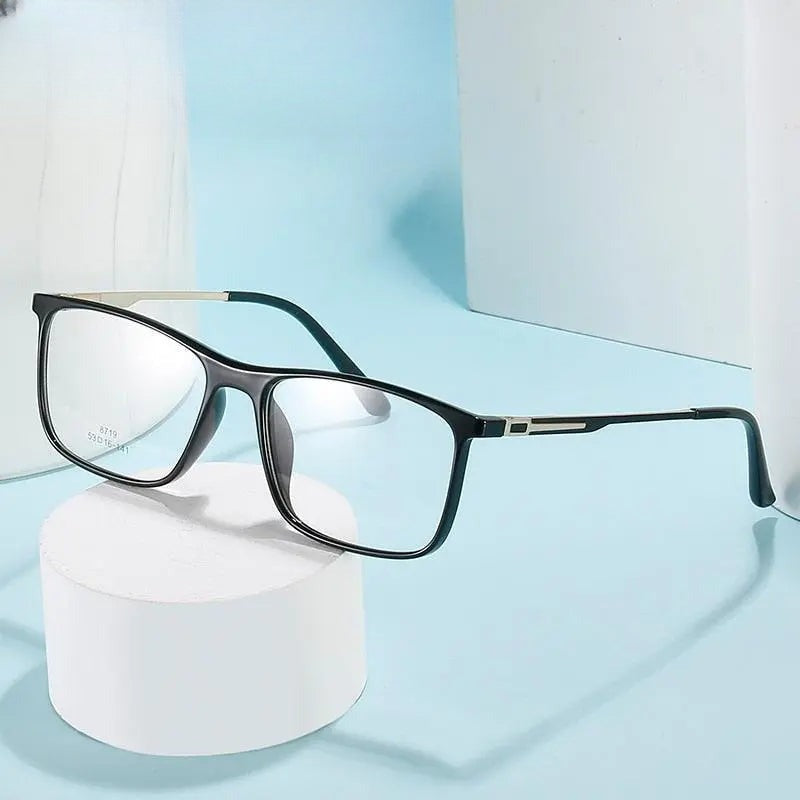 Men's Square Full Rim TR90 Prescription Glasses 8719 — view 1 | Rx Spectacle