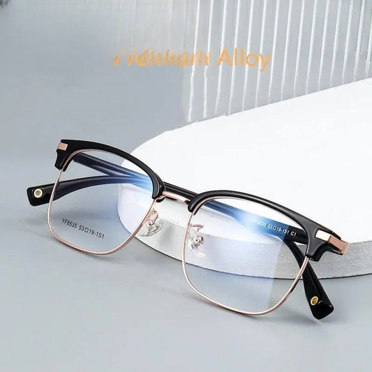 Men's Square Full Rim Acetate Prescription Glasses 8535YF — view 1 | Rx Spectacle