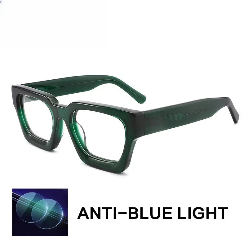 Unisex Browline Full Rim Acetate Reading Glasses G1439 — view 7 | Rx Spectacle