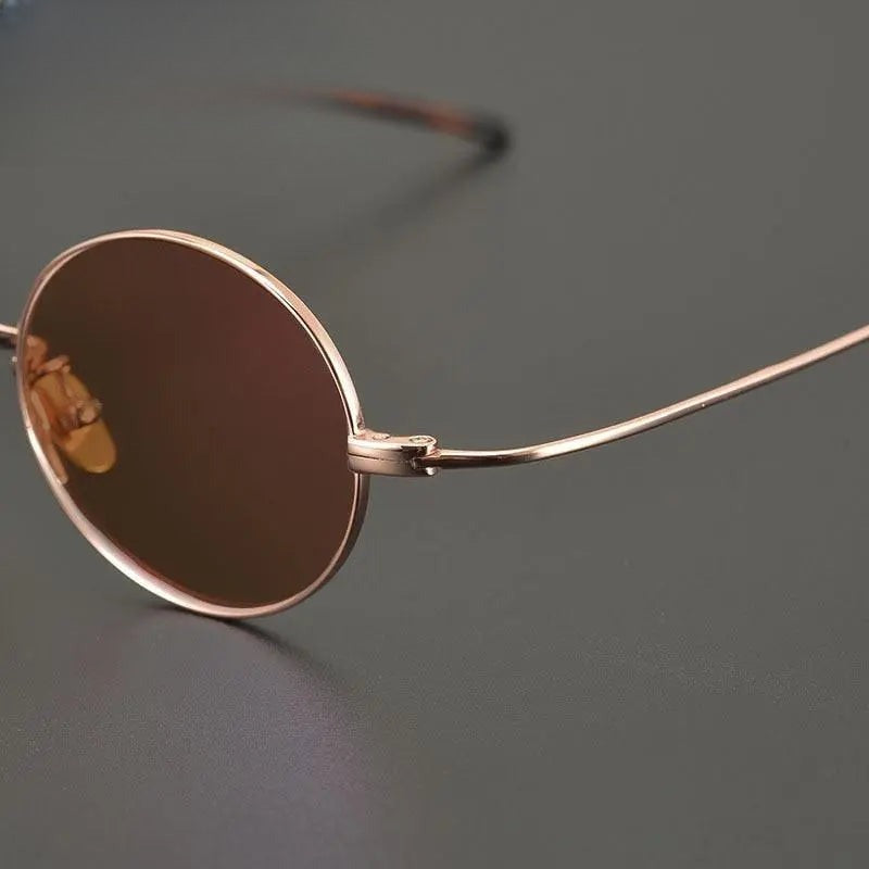 Men's Round Full Rim Titanium Prescription Glasses — view 15 | Rx Spectacle