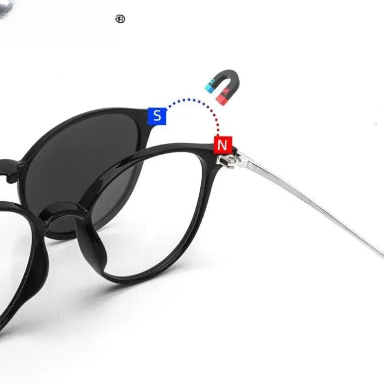 Women's Round Full Rim Titanium Reading Glasses 2240 — view 3 | Rx Spectacle