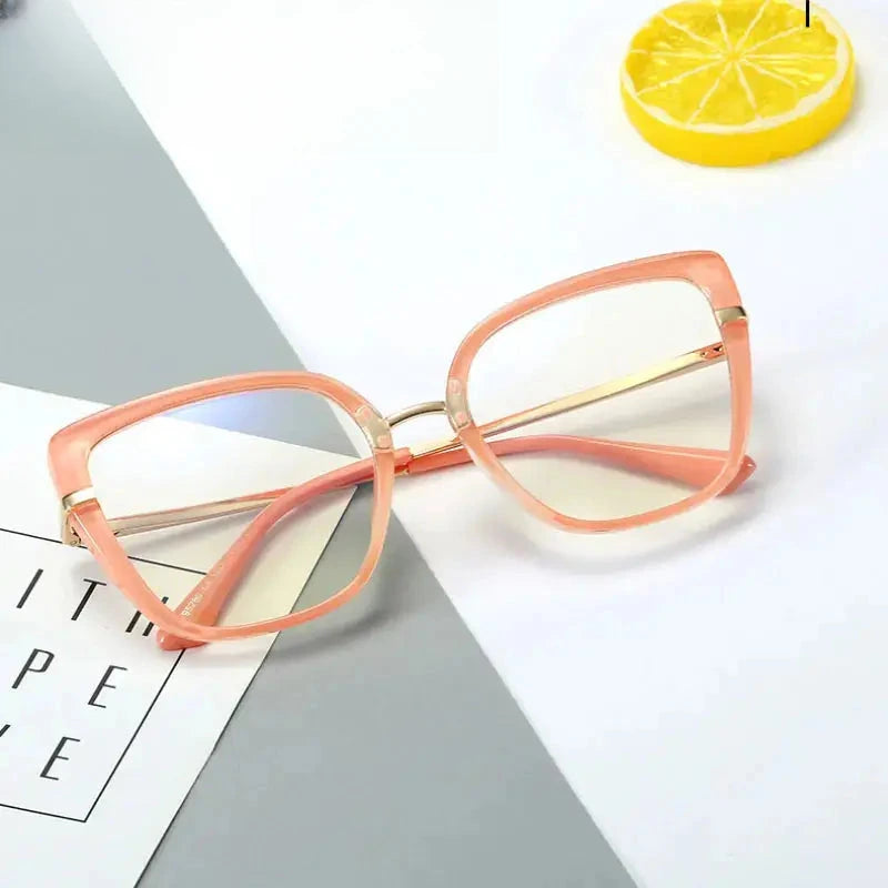 Women's Cat Eye Full Rim TR90 Prescription Glasses 195280 — view 1 | Rx Spectacle