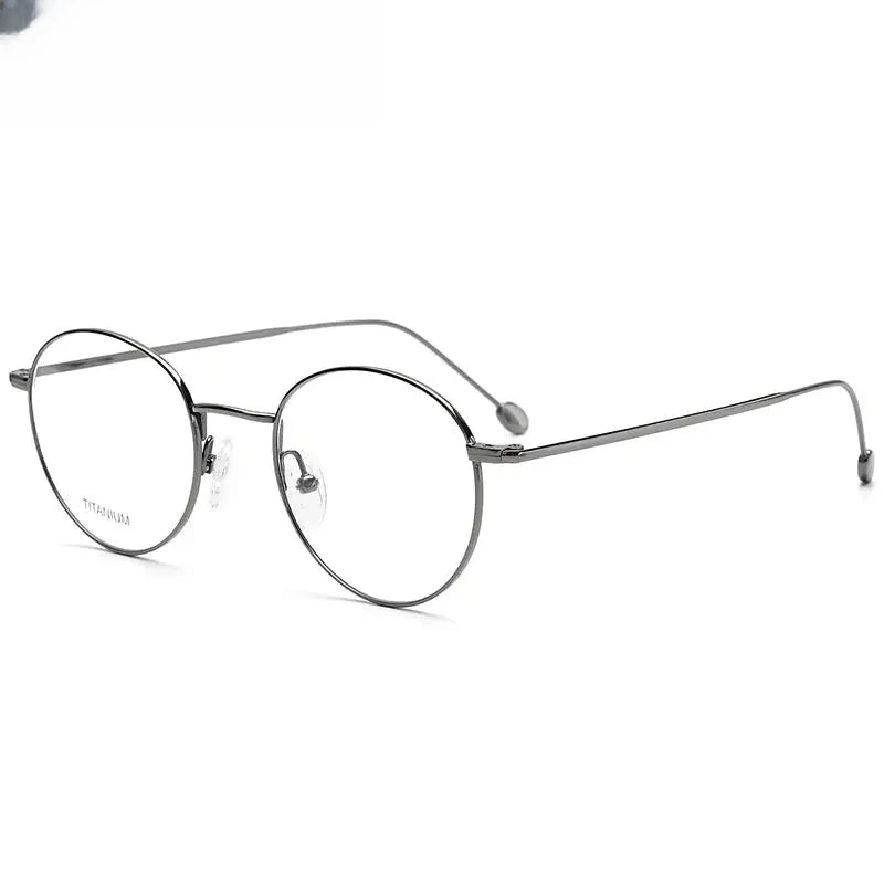 Women's Oval Full Rim Titanium Prescription Glasses 16052 — view 1 | Rx Spectacle