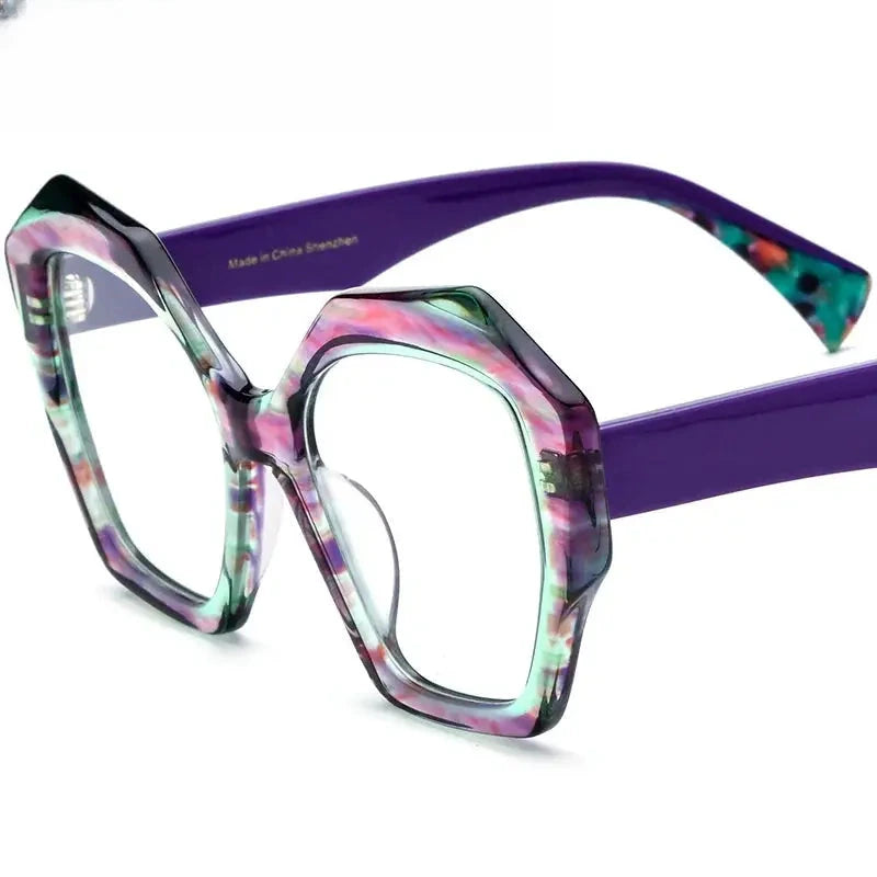 Women's Butterfly Full Rim Acetate Prescription Glasses 619359 — view 8 | Rx Spectacle